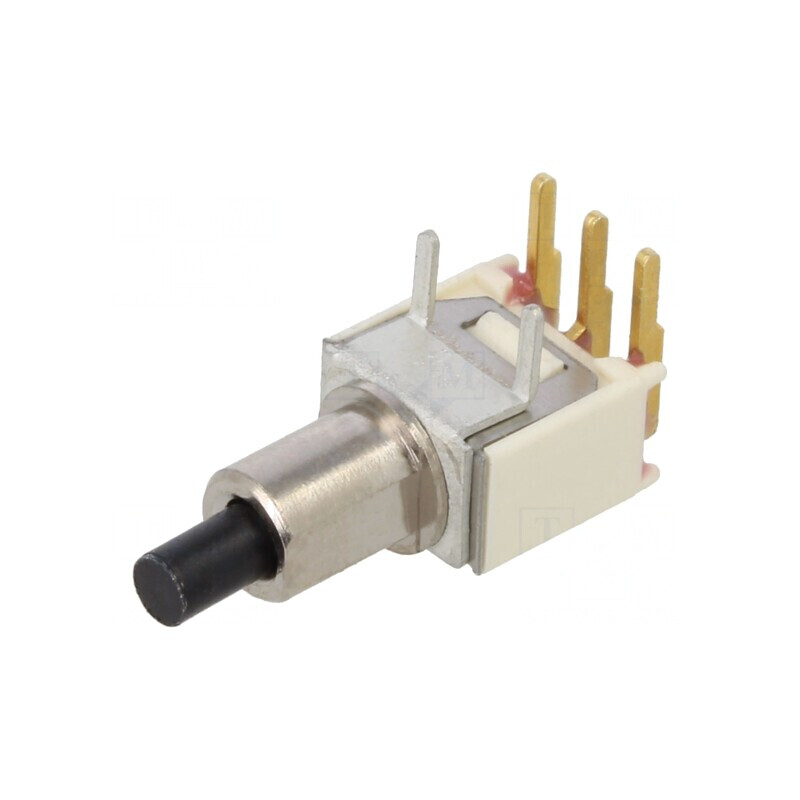 Comutator acționat prin apăsare 2 poziții SPDT 0,02A 20VAC | Electronic-mag.ro | Componente Electronice