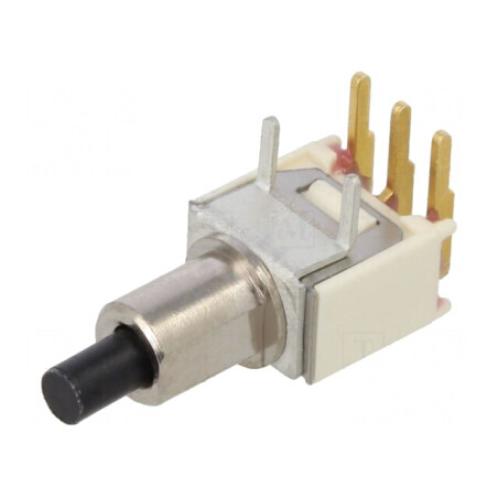 Comutator acționat prin apăsare 2 poziții SPDT 0,02A 20VAC | Electronic-mag.ro | Componente Electronice