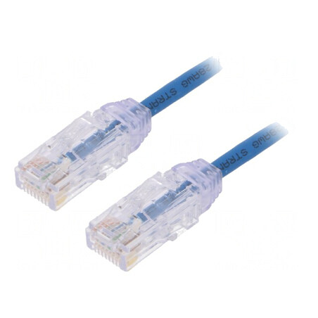 Patch cord albastru 2m U/UTP Cat6 LSZH 28AWG | Electronic-mag.ro | Componente Electronice