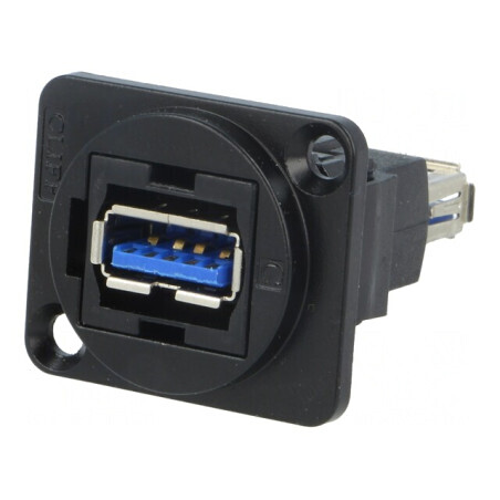 Adaptor USB 3.0 Metalic dublu soclu A | Electronic-mag.ro | Componente Electronice