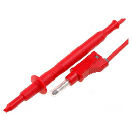 Cablu de măsurare 25A 4mm 1m roșu | Electronic-mag.ro | Componente Electronice