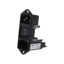 Conector Alimentare AC 10A 250V IEC 60320 | Electronic-mag.ro | Componente Electronice