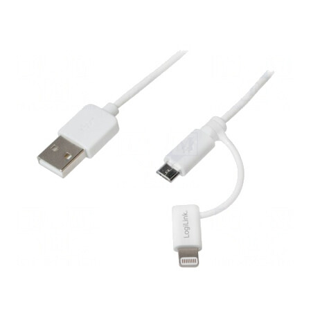 Cablu Apple Lightning USB A USB B Micro 1m | Electronic-mag.ro | Componente Electronice