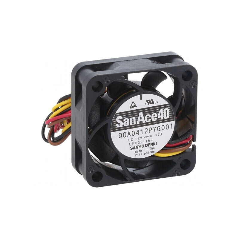 Ventilator axial 12V DC 40x40x15mm 21.6m3/h 42dBA cu rulment cu bilă | Electronic-mag.ro | Componente Electronice