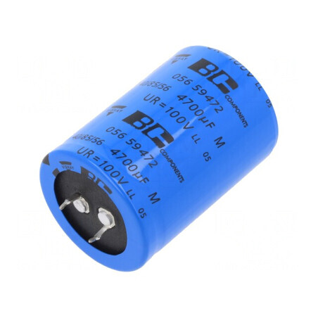 Condensator electrolitic SNAP-IN 4700uF 100VDC 35x50mm 20% | Electronic-mag.ro | Componente Electronice
