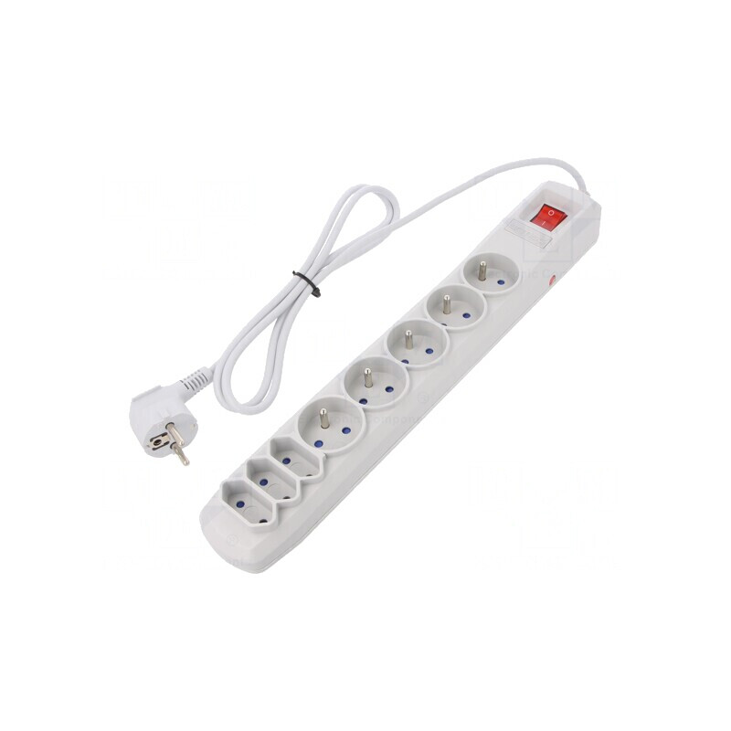 Prelungitor 8 Prize cu Protecție la Supratensiune 10A | Electronic-mag.ro | Componente Electronice