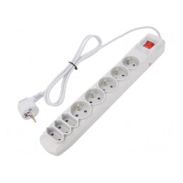 Prelungitor 8 Prize cu Protecție la Supratensiune 10A | Electronic-mag.ro | Componente Electronice