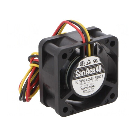 Ventilator axial 24V 40x40x20mm cu bilă | Electronic-mag.ro | Componente Electronice