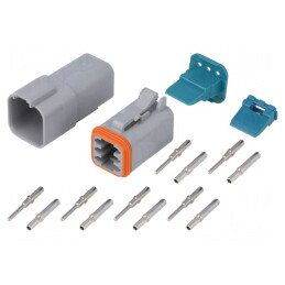 Conector cablu AT tată-mamă 6 PIN 13A | Electronic-mag.ro | Componente Electronice