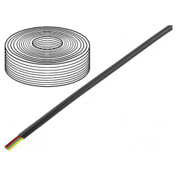 Cablu Telecomunicații Litat 4x28AWG Negru 100m | Electronic-mag.ro | Componente Electronice