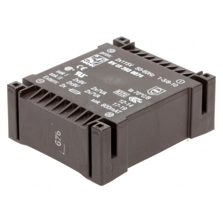 Transformator Încapsulat 14VA 115VAC 9V 778mA PCB | Electronic-mag.ro | Componente Electronice