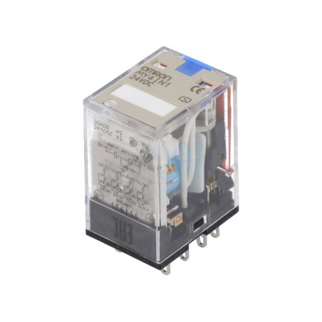 Releu electromagnetic 4PDT 24VDC 5A | Electronic-mag.ro | Componente Electronice