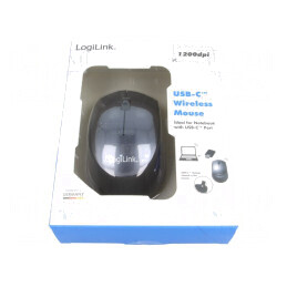 Mouse Optic Wireless USB C Negru/Gri 3 Butoane 10m | Electronic-mag.ro | Componente Electronice