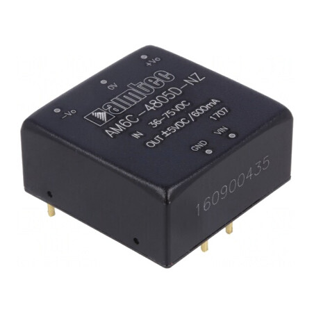 Convertor DC/DC 6W 36-75V la 5V/-5V 1x1 | Electronic-mag.ro | Componente Electronice