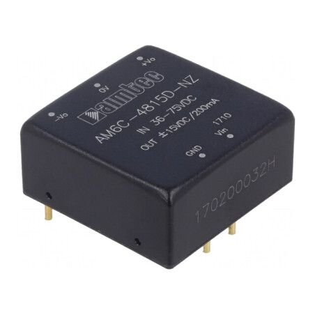 Convertor DC/DC 6W 36-75V la 15V/-15V | Electronic-mag.ro | Componente Electronice