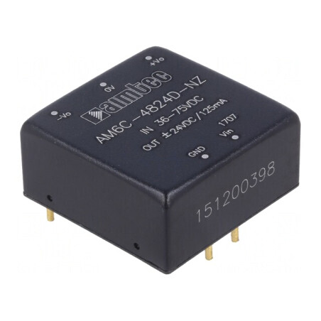 Convertor DC/DC 6W 36-75V la 24V/-24V | Electronic-mag.ro | Componente Electronice
