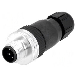 Mufă M12 5-PIN Tată pe Cablu IP67 DeviceNet/CANopen | Electronic-mag.ro | Componente Electronice