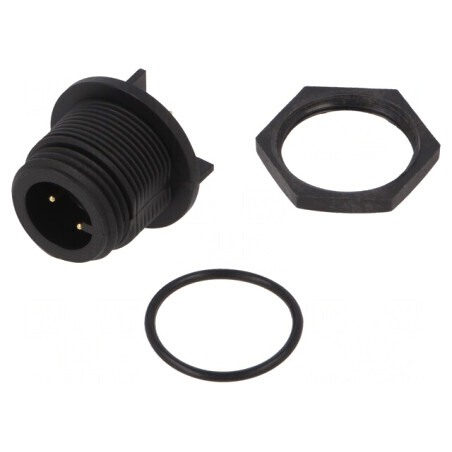 Conector circular soclu tată 3 PIN IP68 250V | Electronic-mag.ro | Componente Electronice