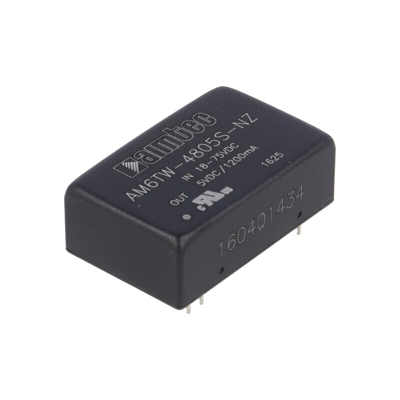 Convertor DC/DC 6W 18-75V la 5V 1.2A DIP24 | Electronic-mag.ro | Componente Electronice