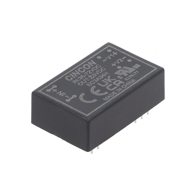 Convertor DC/DC 3W 36-72V la 5V/-5V DIP24 | Electronic-mag.ro | Componente Electronice