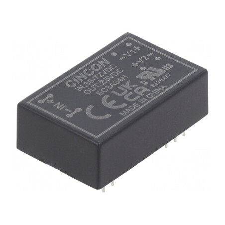 Convertor DC/DC 3W 36-72V la 5V/-5V DIP24 | Electronic-mag.ro | Componente Electronice