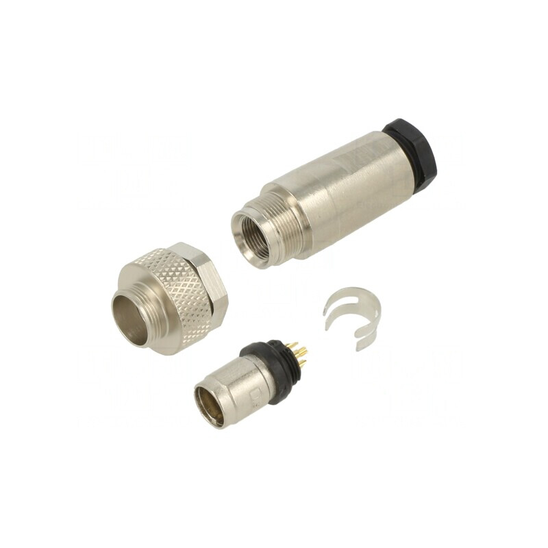 Conector M9 Aurit IP67 4 Pin Pe Cablu 125V | Electronic-mag.ro | Componente Electronice