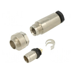 Conector M9 Aurit IP67 4 Pin Pe Cablu 125V | Electronic-mag.ro | Componente Electronice