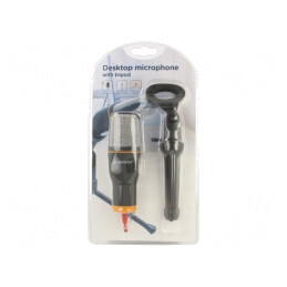 Microfon Negru Jack 3,5mm 1,2m 100Hz-16kHz | Electronic-mag.ro | Componente Electronice