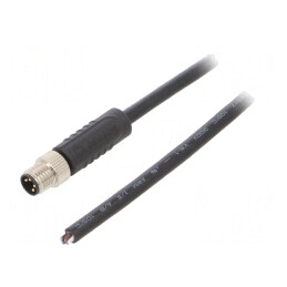 Conector M8 tată 4 pini cu cablu și manșon | Electronic-mag.ro | Componente Electronice