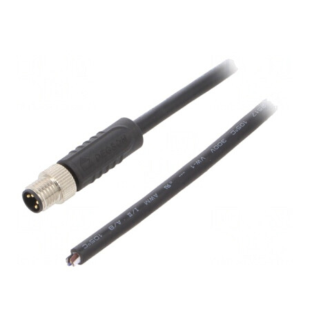 Conector M8 tată 4 pini cu cablu și manșon | Electronic-mag.ro | Componente Electronice