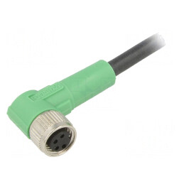 Cablu Conectare M8 4P Unghi 3m 30VAC 4A PUR