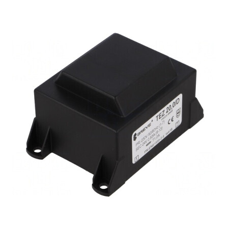 Transformator încapsulat 20VA 230VAC 24V PCB | Electronic-mag.ro | Componente Electronice