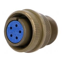 Conector: circular | dimensiune 16S | 97 | aliaj de aluminiu | oliv | 97-3106A-16S-8S