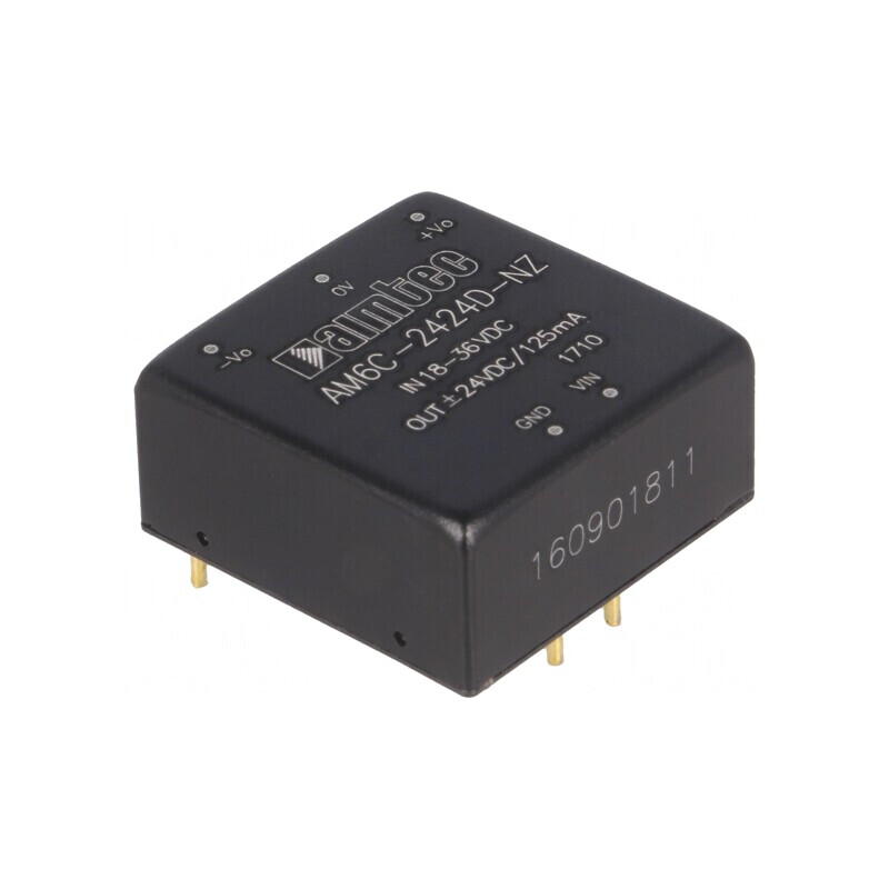 Convertor DC/DC 6W 18-36V la 24V/-24V | Electronic-mag.ro | Componente Electronice