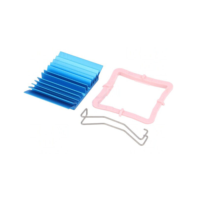 Radiator extrudat cu aripioare BGA albastru 33x33mm | Electronic-mag.ro | Componente Electronice Radiator extrudat cu aripioare BGA albastru 33x33mm | Electronic-mag.ro | Componente Electronice