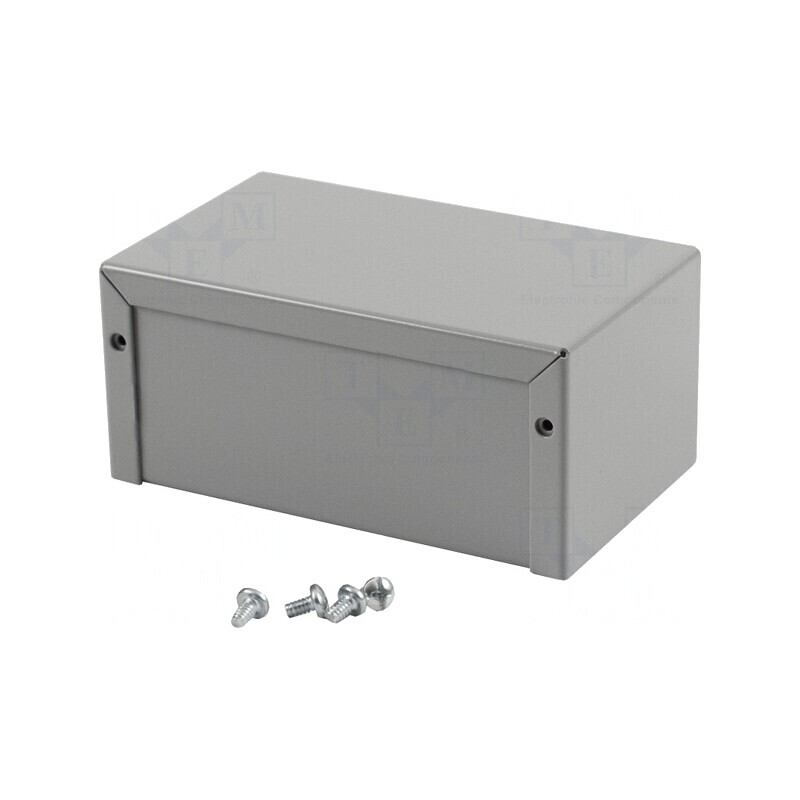 Carcasă universală aluminiu gri 76x127x56mm | Electronic-mag.ro | Componente Electronice