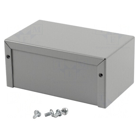 Carcasă universală aluminiu gri 76x127x56mm | Electronic-mag.ro | Componente Electronice