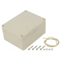 Carcasă Universală ABS Bej IP65 90x115x55mm Ritec | Electronic-mag.ro | Componente Electronice