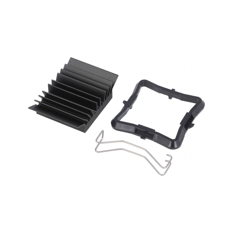 Radiator Extrudat cu Aripioare BGA Negru 25x25mm | Electronic-mag.ro | Componente Electronice Radiator Extrudat cu Aripioare BGA Negru 25x25mm | Electronic-mag.ro | Componente Electronice