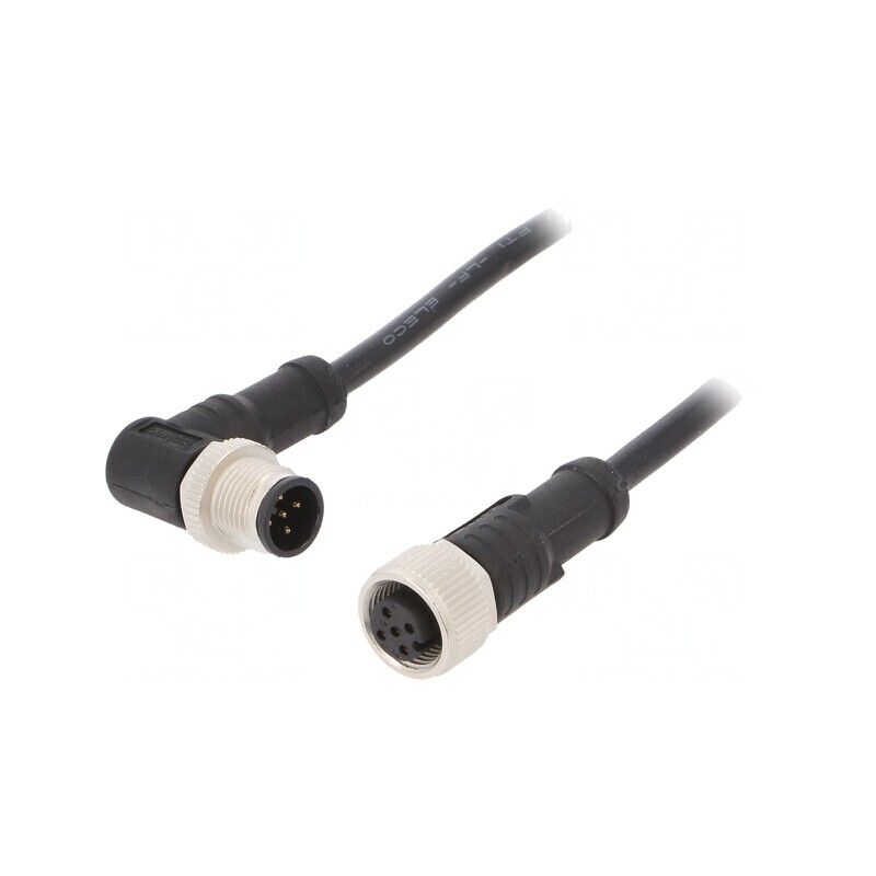 Cablu senzori/automatizări M12-M12 1m 5 pini | Electronic-mag.ro | Componente Electronice