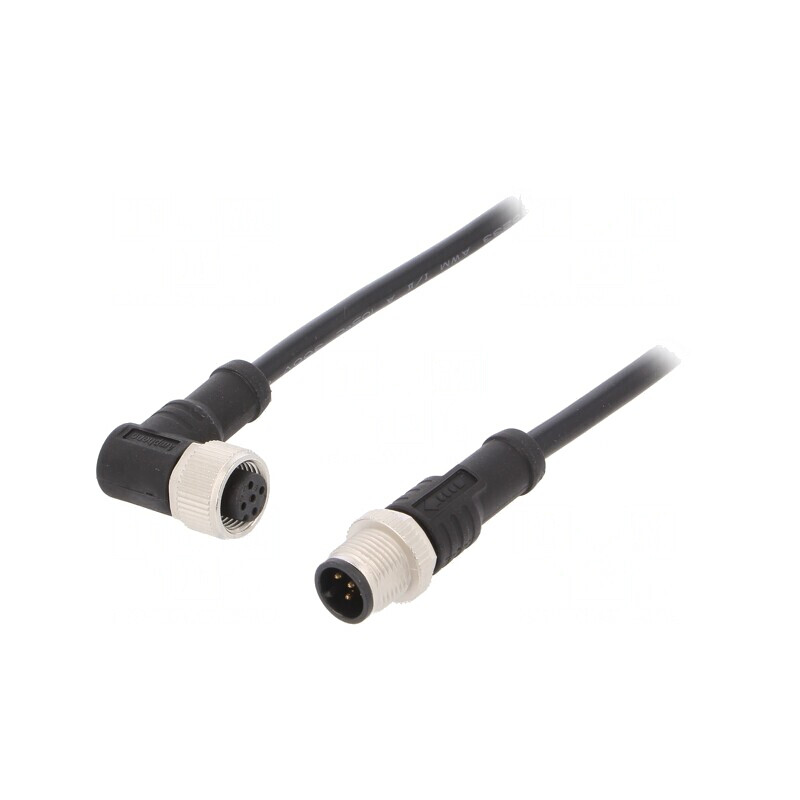 Cablu senzori/automatizări M12-M12 1m 5 pini | Electronic-mag.ro | Componente Electronice