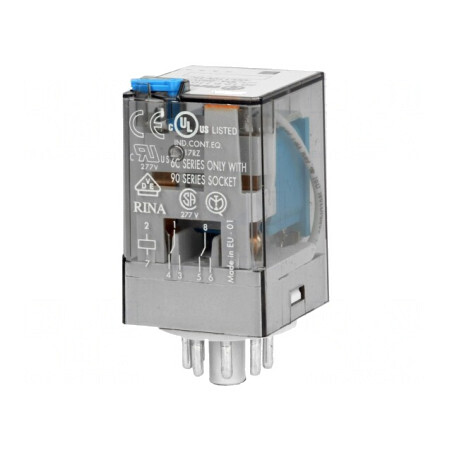 Releu Electromagnetic DPDT 110VDC 10A | Electronic-mag.ro | Componente Electronice