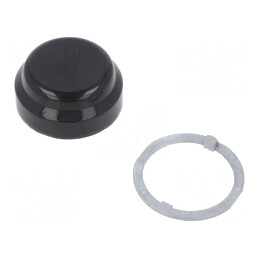 Lentilă Buton Neagră 30mm 9001K | Electronic-mag.ro | Componente Electronice