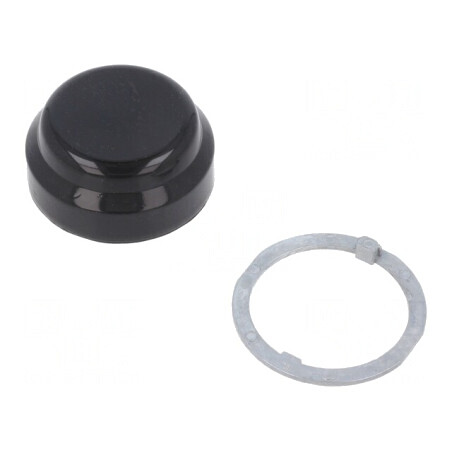 Lentilă Buton Neagră 30mm 9001K | Electronic-mag.ro | Componente Electronice
