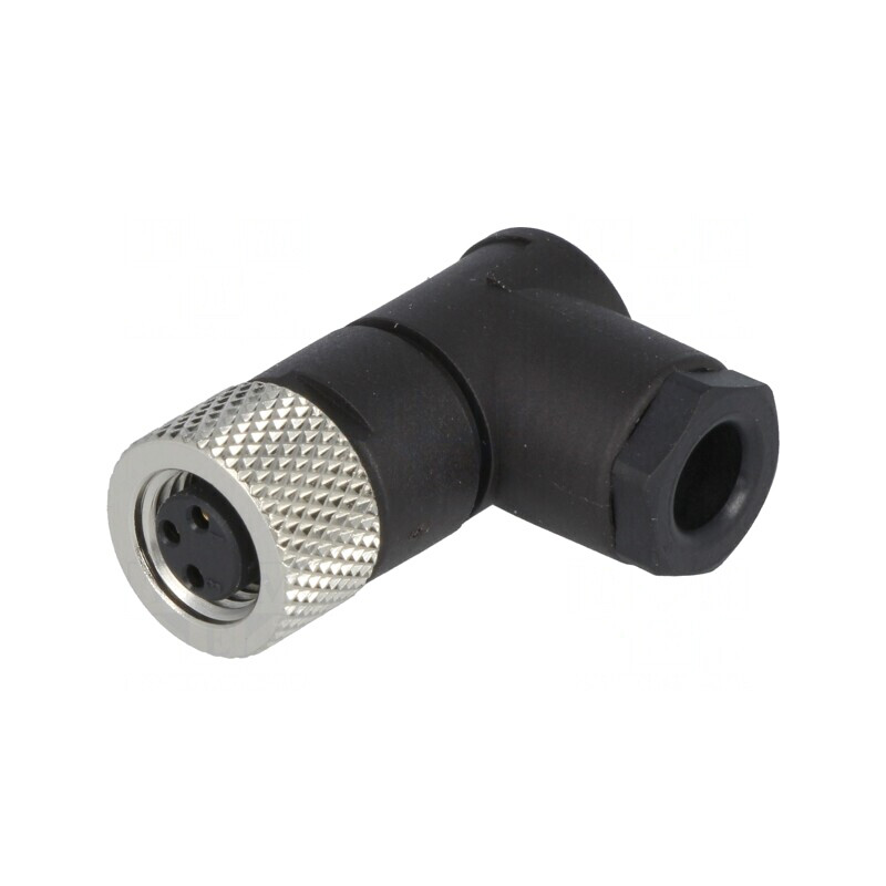 Conector M8 Mamă 3 Pin 90° pe Cablu | Electronic-mag.ro | Componente Electronice