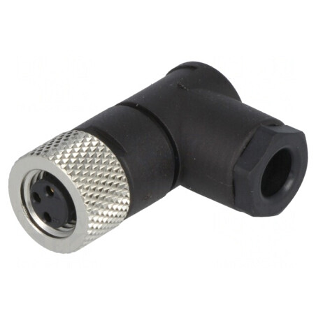 Conector M8 Mamă 3 Pin 90° pe Cablu | Electronic-mag.ro | Componente Electronice