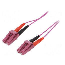 Patch cord fibră optică OM4 LC/UPC 5m LSZH | Electronic-mag.ro | Componente Electronice