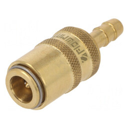 Conector rapid cu supapă 10bar alamă FPM | Electronic-mag.ro | Componente Electronice