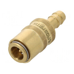 Conector Rapid cu Supapă din Alamă 10bar FPM | Electronic-mag.ro | Componente Electronice