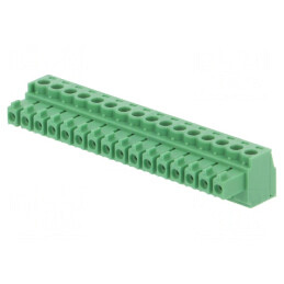 Regletă de conexiuni deconectabilă 3,81mm 16 piste dreaptă | Electronic-mag.ro | Componente Electronice